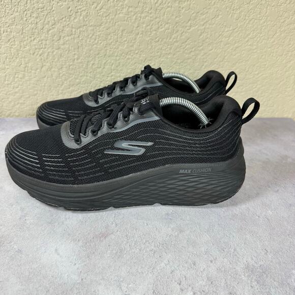 Skechers Max Cushioning Elite 2.0 Womens Size 8 Black Athletic Shoes Sneakers - Picture 2 of 10
